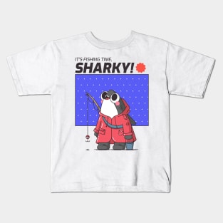 IT'S FISHING TIME SHARKY Kids T-Shirt